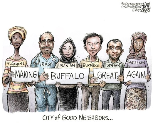 Adam Zyglis Cartoon Making Buffalo Great Again 